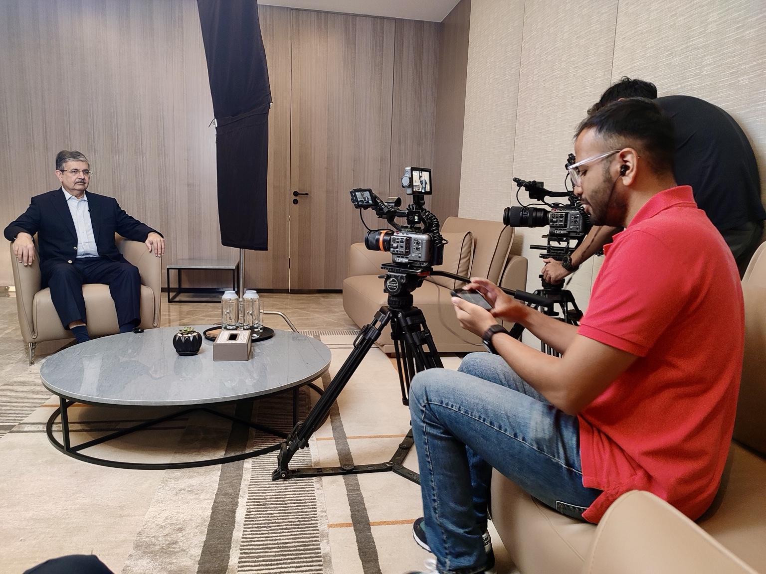 Prakhar Deep Jain working on a film production