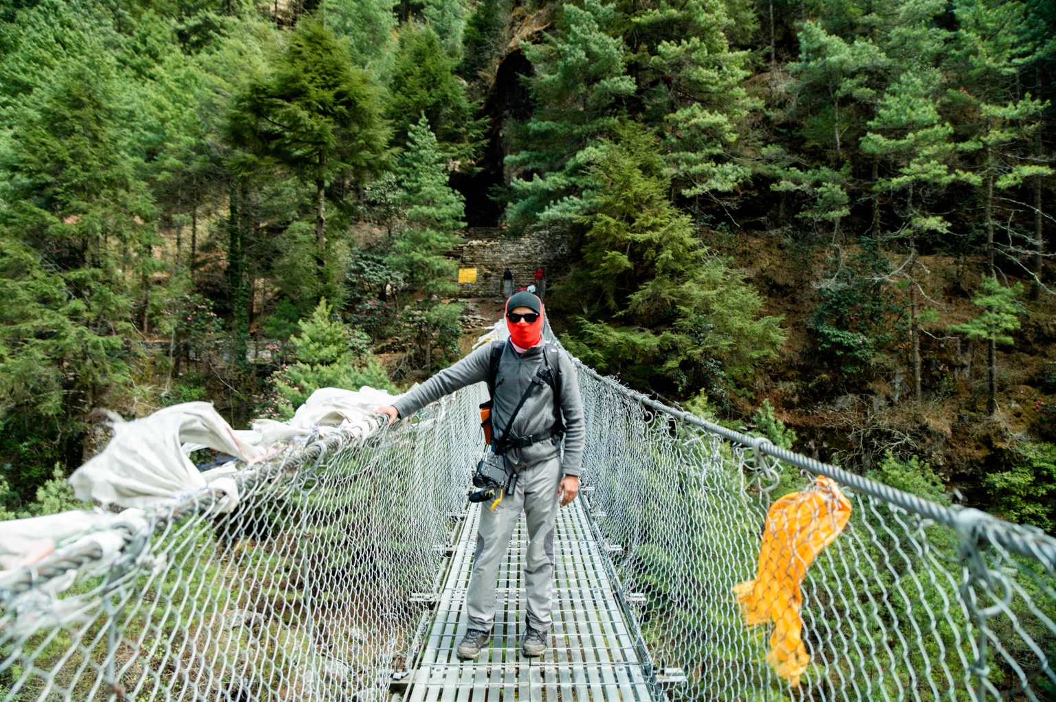 Trekking bridge in the Everest region