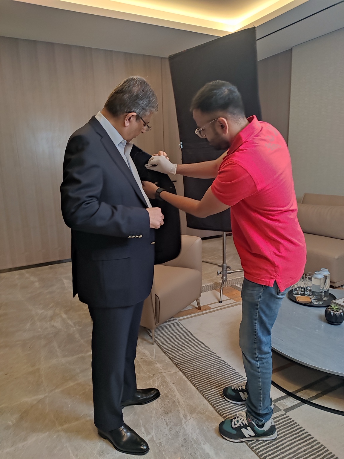 Prakhar Deep Jain preparing an interview setup for S&P Global