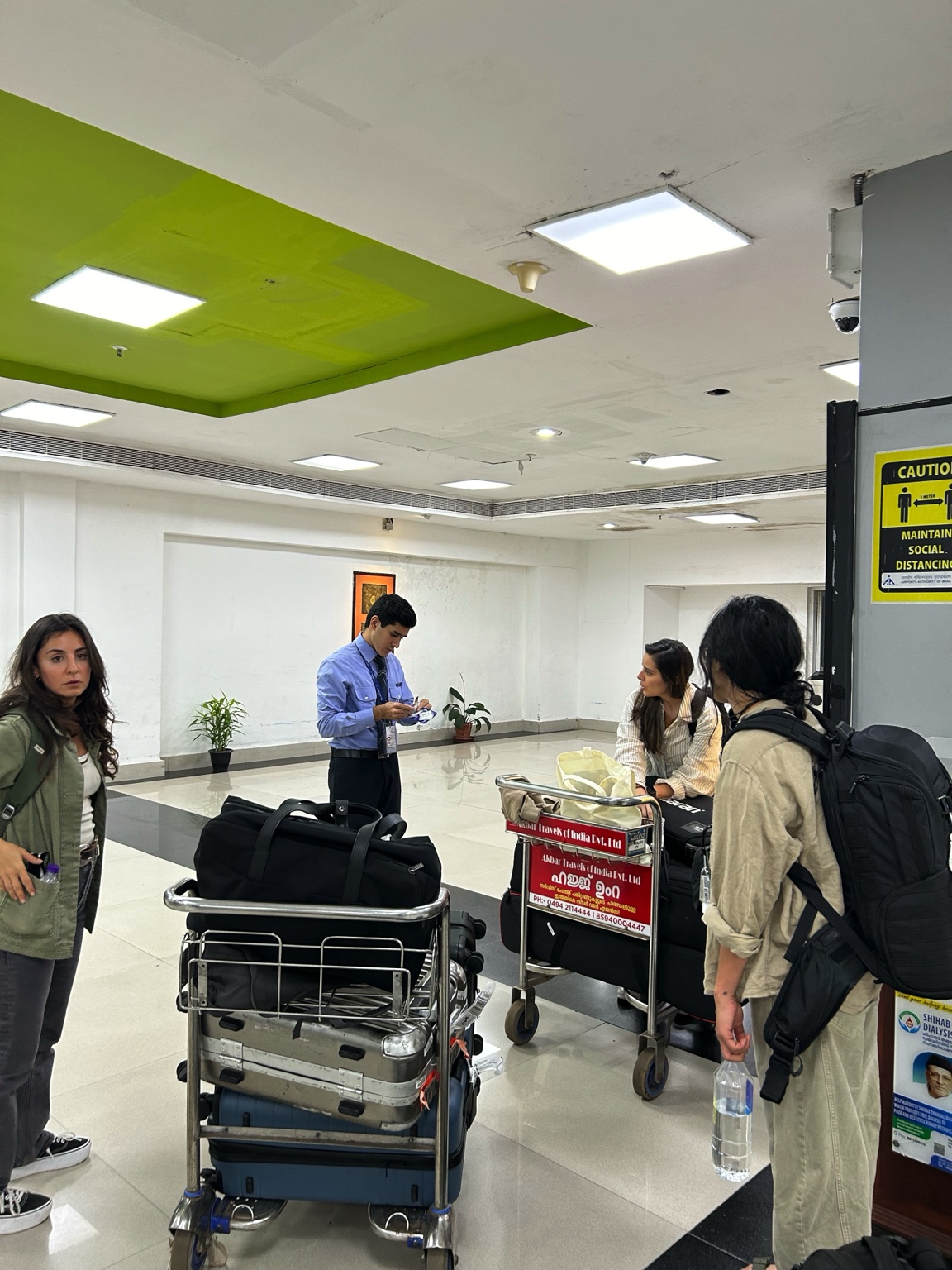 Travel between locations during production